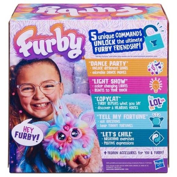 Furby Tie-Dye: Interactive Animal Figure, 9" - Picture 2 of 2